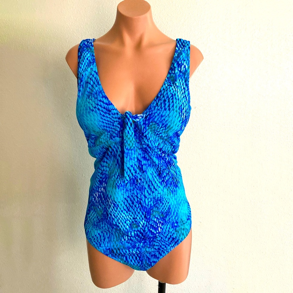 Bleu Ice Size 24 One Piece Blue Bathing Suit